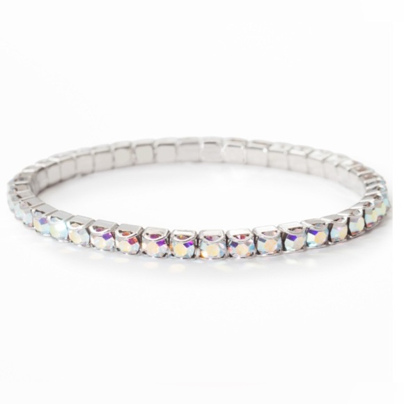 Touchstone Crystal Aurora Boreale Stretch Bracelet - Picture 1 of 7